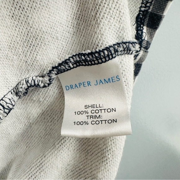 Draper James Sweater Dress Gingham Long Sleeve Mini Holiday Christmas Size Large - Picture 5 of 5